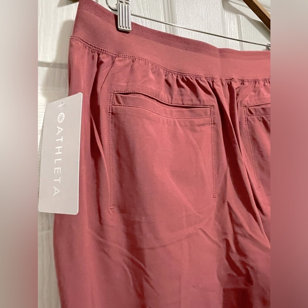 NWT ATHLETA Brooklyn Heights New Wide Leg Trousers Pants High Rise Size 12 - Picture 6 of 9